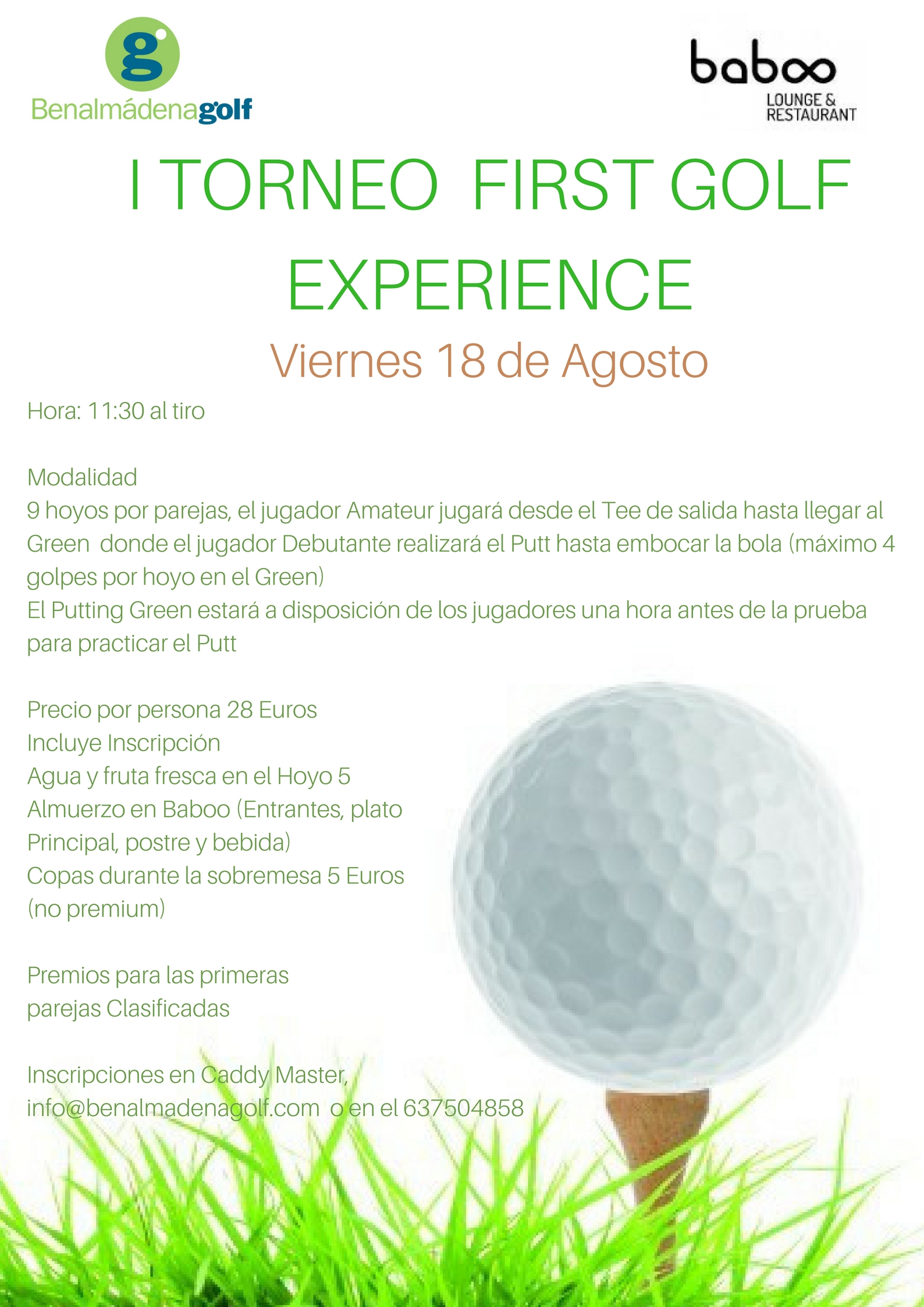 I TORNEO FIRST GOLF EXPERIENCE