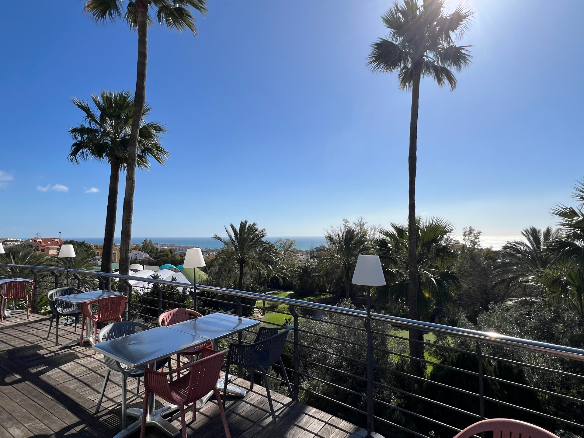 Benalmádena Golf course fairway with sea views